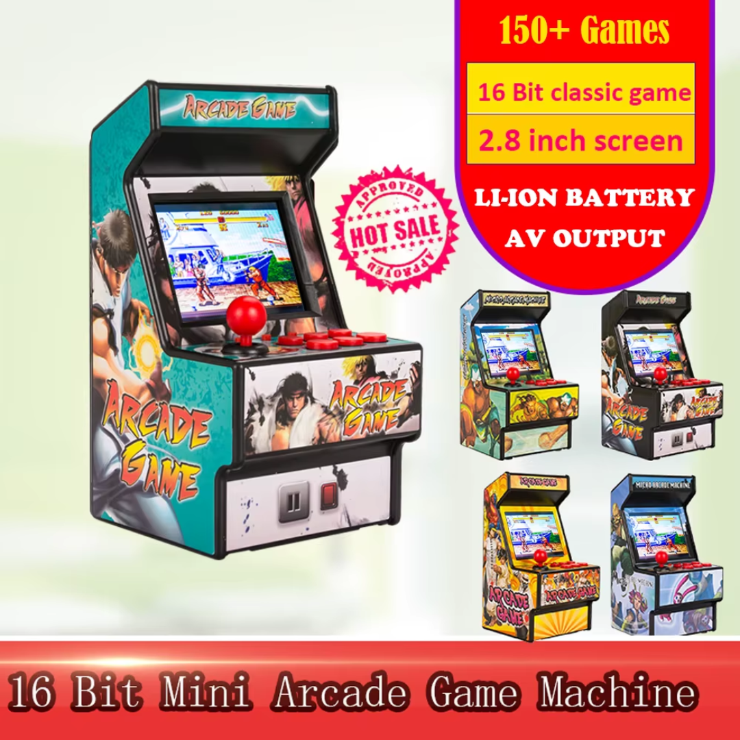 Consola Mini Arcade portátil  con + de 150 juegos integrados